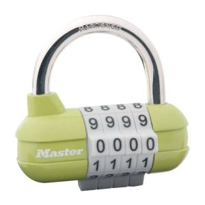 Kłódka na kod do szafki Masterlock 1523D w kolorze zielonym