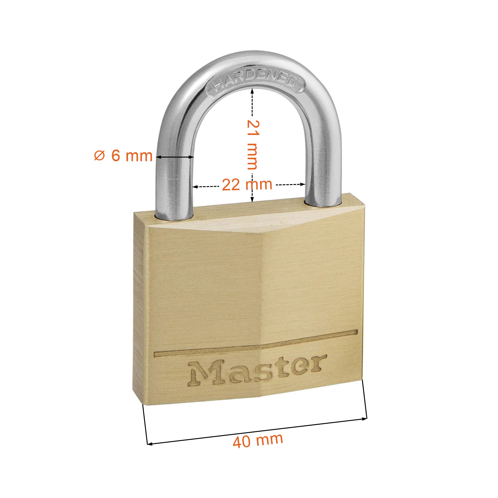 Zestaw kłódek na jeden klucz Masterlock 140EURQNOP