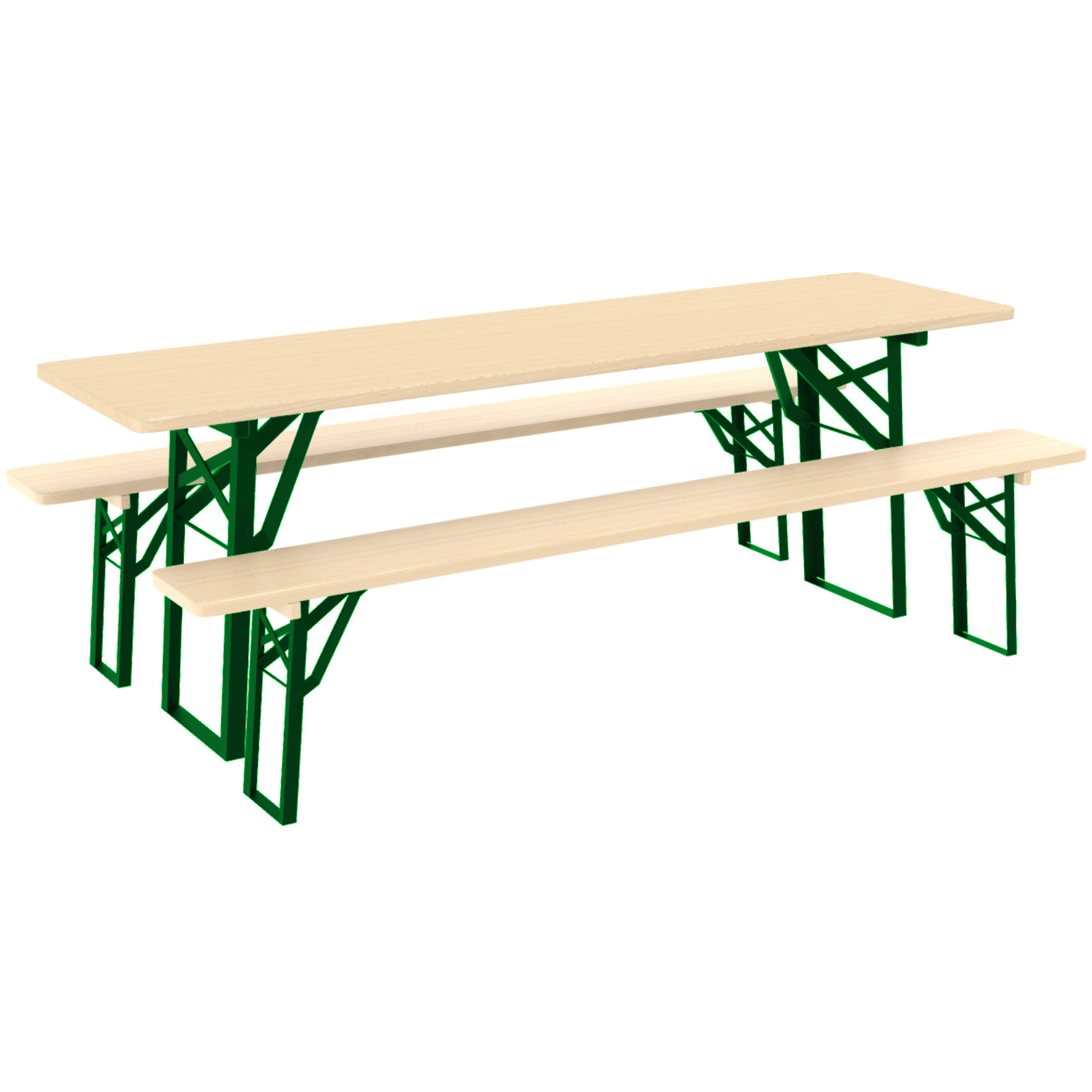 Stół piknikowy z ławkami o długości 220 cm firmy Malow