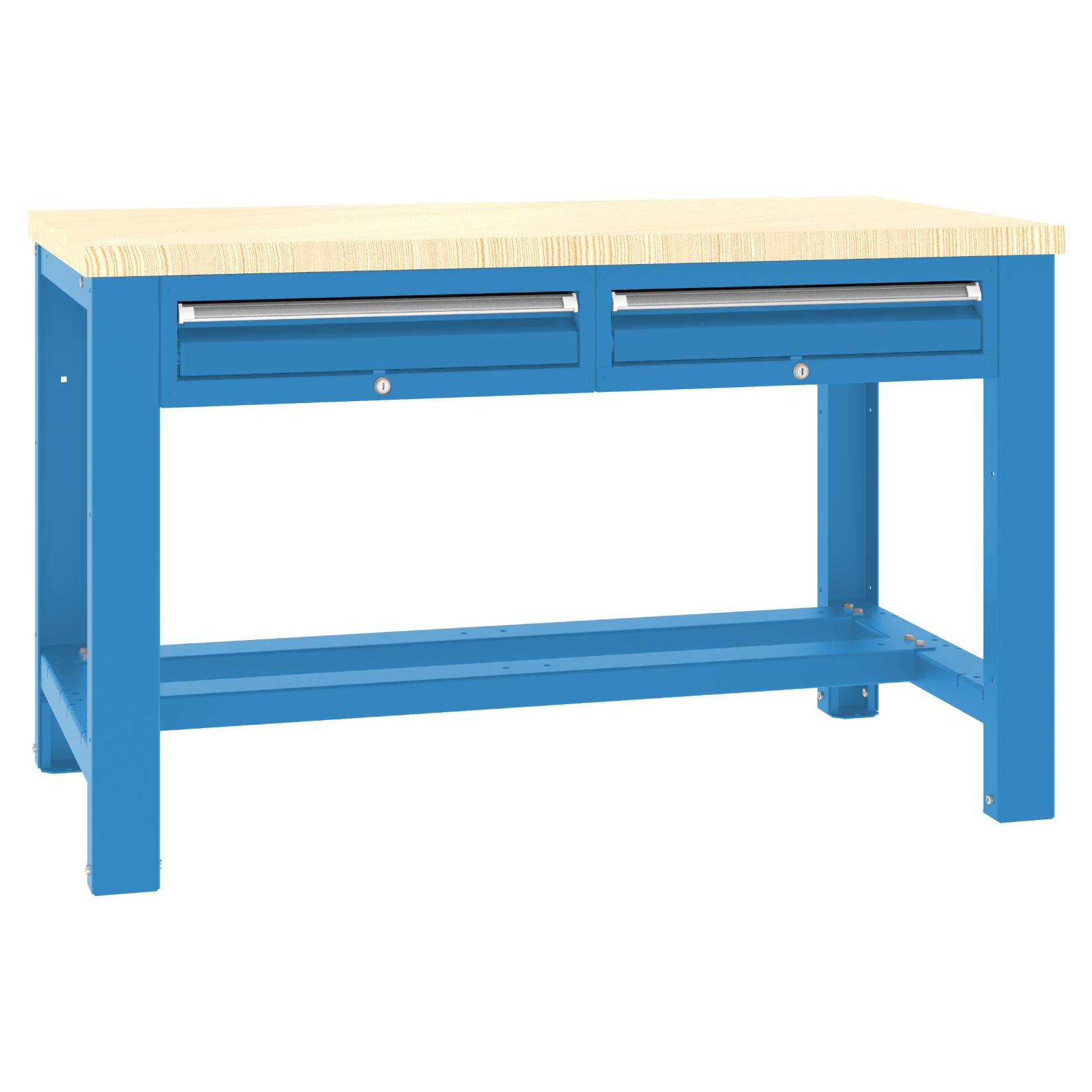 Stół roboczy do garażu ST14/02 w kolorze niebieskim firmy Malow