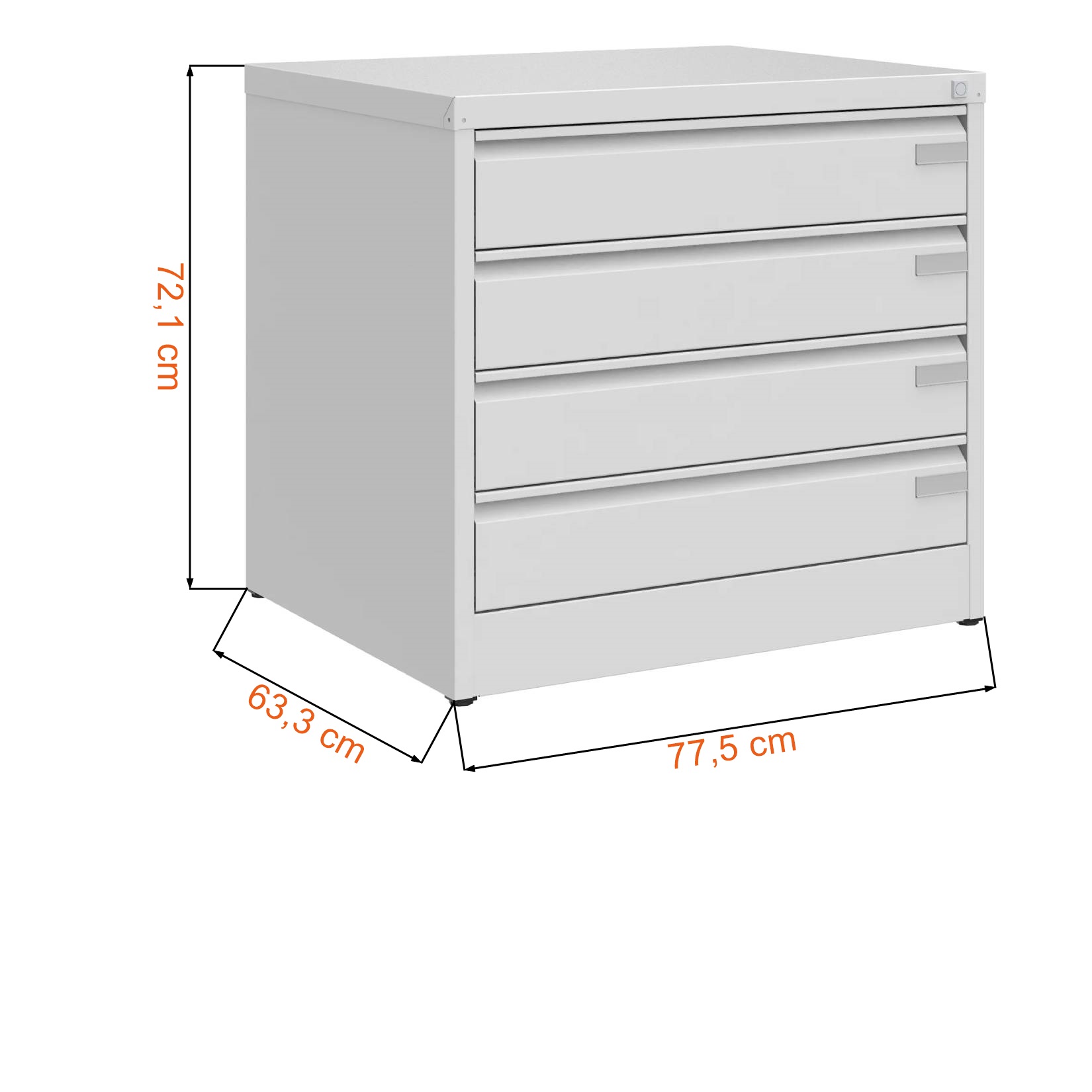 Dane techniczne szafki kartotekowej SZK 103 ST