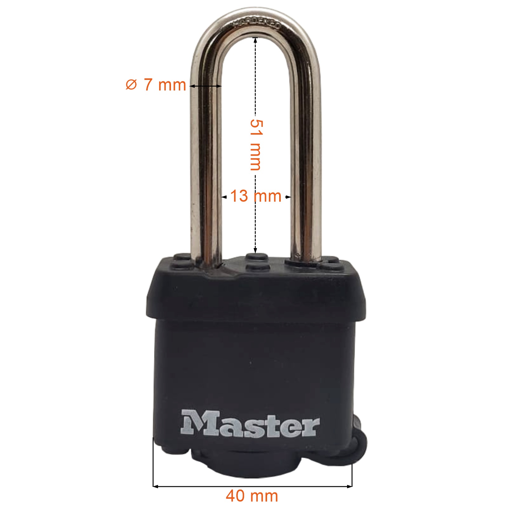 Wymiary kłódki Masterlock 311KALH