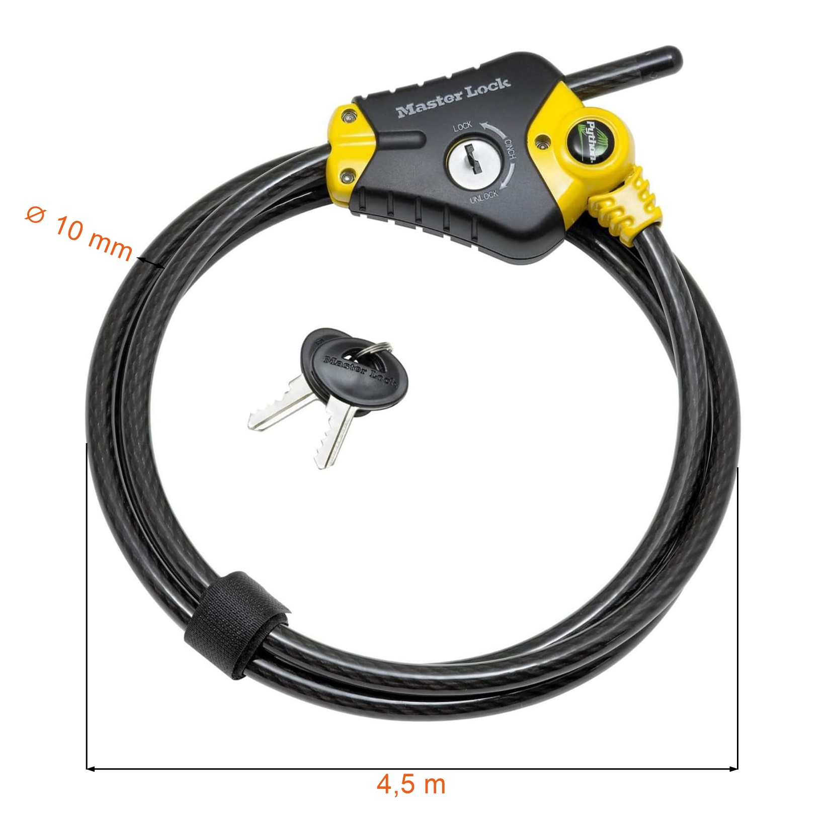 Wymiary blokady linkowej Masterlock 8420EURD