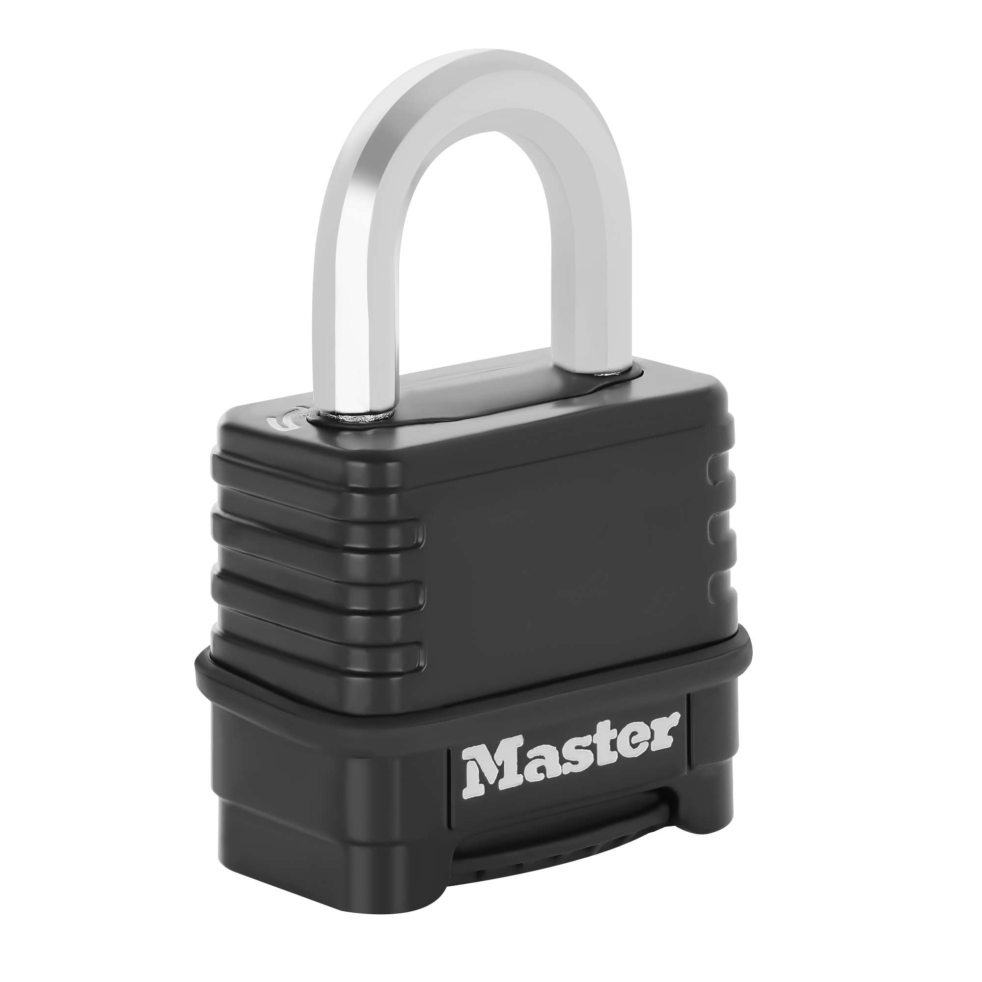 Kłódka na kod z gumową obudową do garażu Master Lock M178EURD