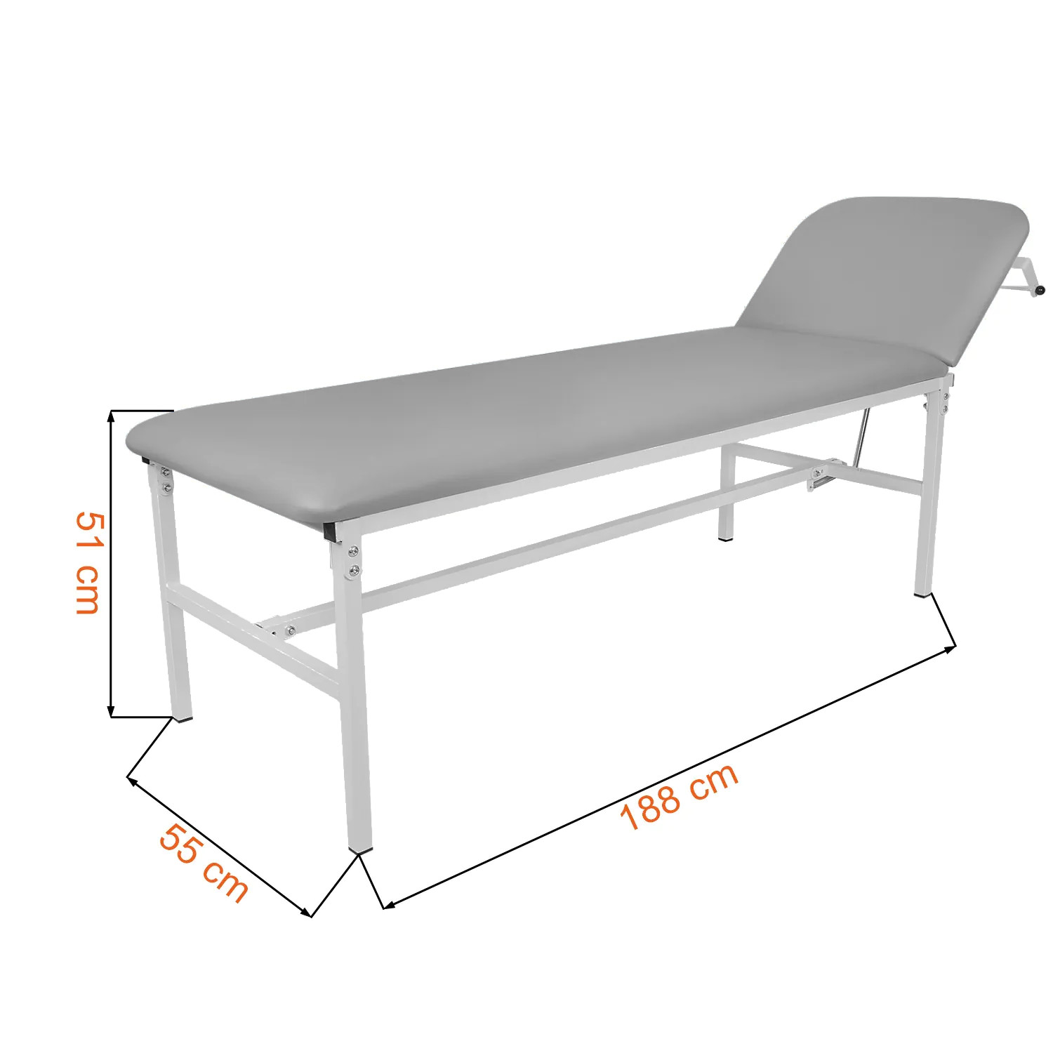 Dane techniczne i wymiary stołu rehabilitacyjnego SR-S Standard