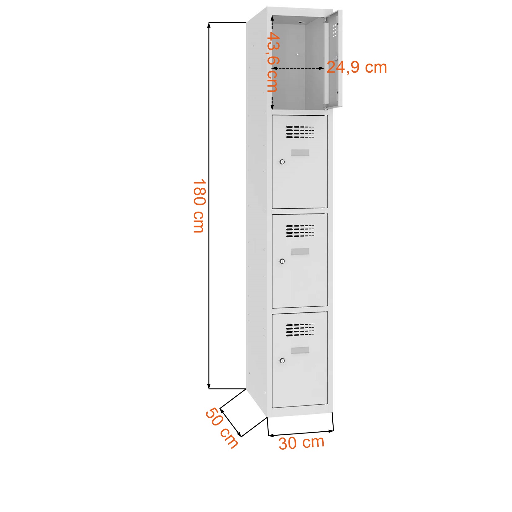 Dane techniczne i wymiary szafki śniadaniowej SUS 314 W ST