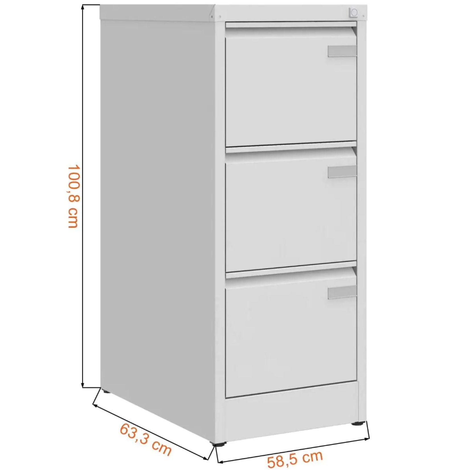 METALOWA SZAFKA Metalowa szafa AKTOWA FORMAT A4 POZIOMO-  SBM 201 M LX 